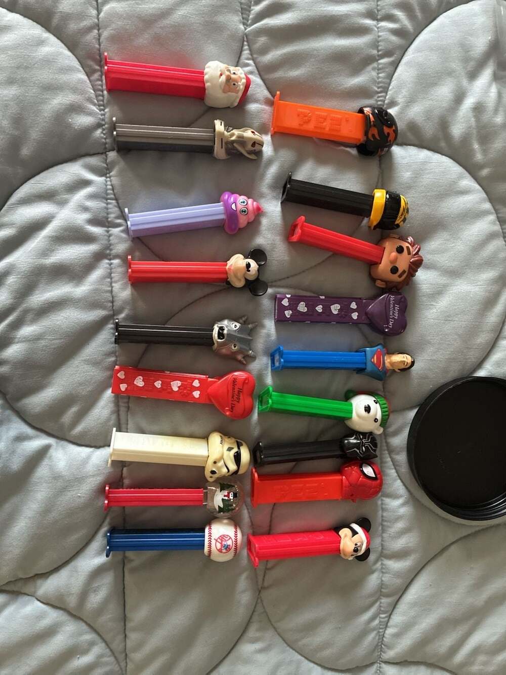 Lot 18 Assort Character PEZ Candy Dispensers including Disney, Marvel, and DC A6